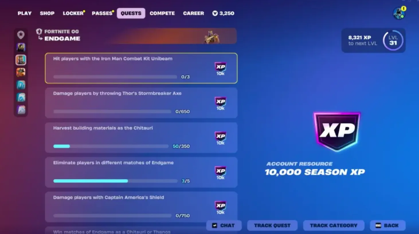 All Fortnite Endgame LTM Quests and Rewards